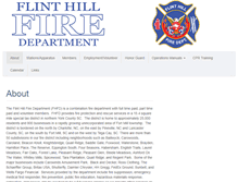 Tablet Screenshot of flinthillfire.org